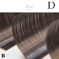 【ボリュームラッシュ】 HAIR COLOR COLLECTION / 0.07mm【6~13mm MIX】 - ｸﾞﾚｰｼﾞｭ D