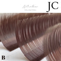 【ボリュームラッシュ】 HAIR COLOR COLLECTION / 0.07mm【6~13mm MIX】 - ﾅﾁｭﾗﾙﾌﾞﾗｳﾝ JC