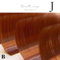 【ボリュームラッシュ】 HAIR COLOR COLLECTION / 0.07mm【6~13mm MIX】 - ﾃﾗｺｯﾀｵﾚﾝｼﾞ J