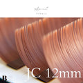 フラットラッシュ （アプリコット） 【長さ単品】/ 0.15mm - ｱﾌﾟﾘｺｯﾄ  JC12mm