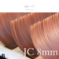 フラットラッシュ （アプリコット） 【長さ単品】/ 0.15mm - ｱﾌﾟﾘｺｯﾄ  JC8mm