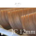 フラットラッシュ （ミルクティー） 【長さ単品】/ 0.15mm - ﾐﾙｸﾃｨｰ  JC12mm