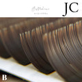 フラットラッシュ （hair color collection） 【6~13mix】/ 0.15mm - ｺｰﾋｰﾌﾞﾗｳﾝ　JCｶｰﾙMIX