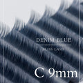 ボリュームラッシュ（デニムブルー）【長さ単品】 / 0.07mm - デニムブルー  C 9mm