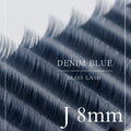 ボリュームラッシュ（デニムブルー）【長さ単品】 / 0.07mm - デニムブルー  J 8mm