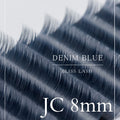 ボリュームラッシュ（デニムブルー）【長さ単品】 / 0.07mm - デニムブルー  JC 8mm