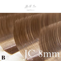 ボリュームラッシュ（ミルクティーブラウン）【長さ単品】/ 0.07mm - ミルクティー JC 8mm
