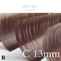 フラットラッシュ （ナチュラルブラウン） 【長さ単品】/ 0.15mm - ﾅﾁｭﾗﾙﾌﾞﾗｳﾝ  C13mm