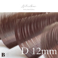 フラットラッシュ （ナチュラルブラウン） 【長さ単品】/ 0.15mm - ﾅﾁｭﾗﾙﾌﾞﾗｳﾝ  D12mm