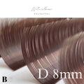 フラットラッシュ （ナチュラルブラウン） 【長さ単品】/ 0.15mm - ﾅﾁｭﾗﾙﾌﾞﾗｳﾝ  D8mm
