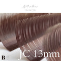 フラットラッシュ （ナチュラルブラウン） 【長さ単品】/ 0.15mm - ﾅﾁｭﾗﾙﾌﾞﾗｳﾝ  JC13mm