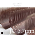 フラットラッシュ （ナチュラルブラウン） 【長さ単品】/ 0.15mm - ﾅﾁｭﾗﾙﾌﾞﾗｳﾝ  JC6~7mm