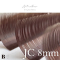 フラットラッシュ （ナチュラルブラウン） 【長さ単品】/ 0.15mm - ﾅﾁｭﾗﾙﾌﾞﾗｳﾝ  JC8mm