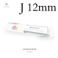 フラットラッシュ(2列シート) スノーホワイト 0.15mm - スノーホワイト J12mm